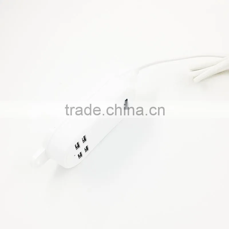 High speed 5v 3a 4usb port ac power wall charger for cellphone
