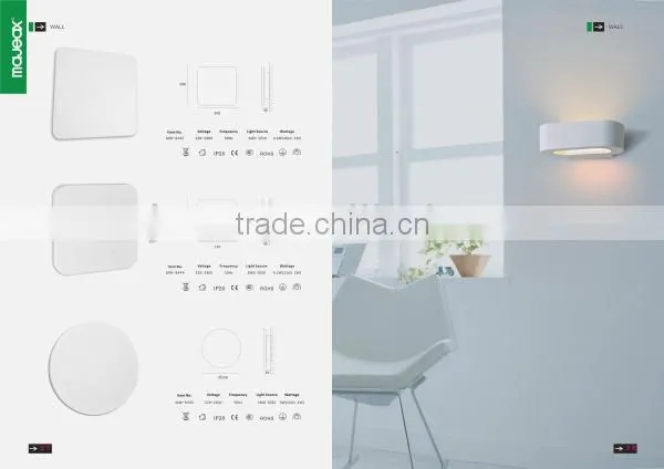 Fancy Plaster decorative lights leaf wall light