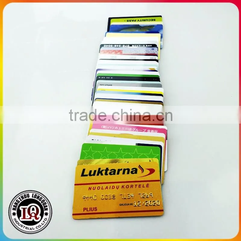 Hot sale top quality custom fashion plastic printing hotel key card with barcode