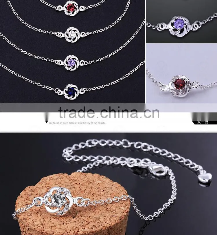 Unique Design Nickel And Lead Free Silver Plated Girl Sexy Slave Anklet