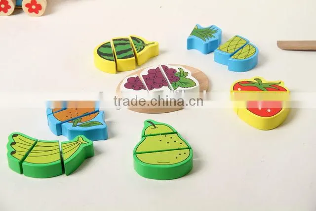 Kids wooden cutting fruit toy