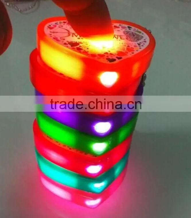 Personalized Aluminum material mini projection light key holders