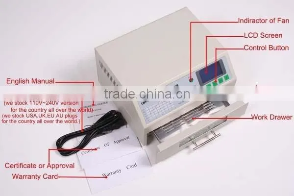 Puhui T962 220V / 110V infrared reflow oven IR IC heater