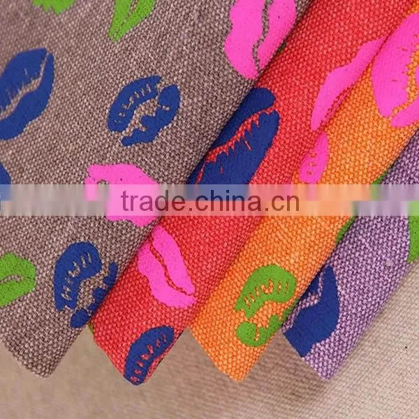 canvas fabric wholesale /Soft handfeeling cotton polyester fabric for child room sofa