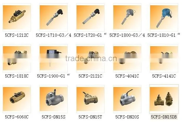 copper screw thread gas liquid magnetic flow switch sensor 5CFS-DN15T