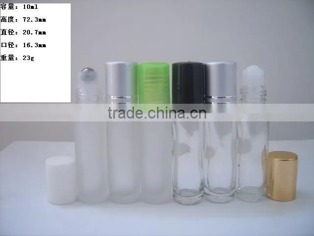 10ml small glass oil bottle with roller ball