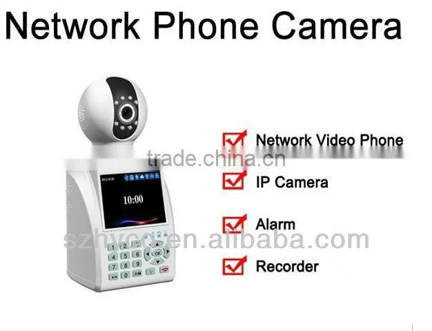 Wireless P2P IP Camera with 3.5inch screen free video calls