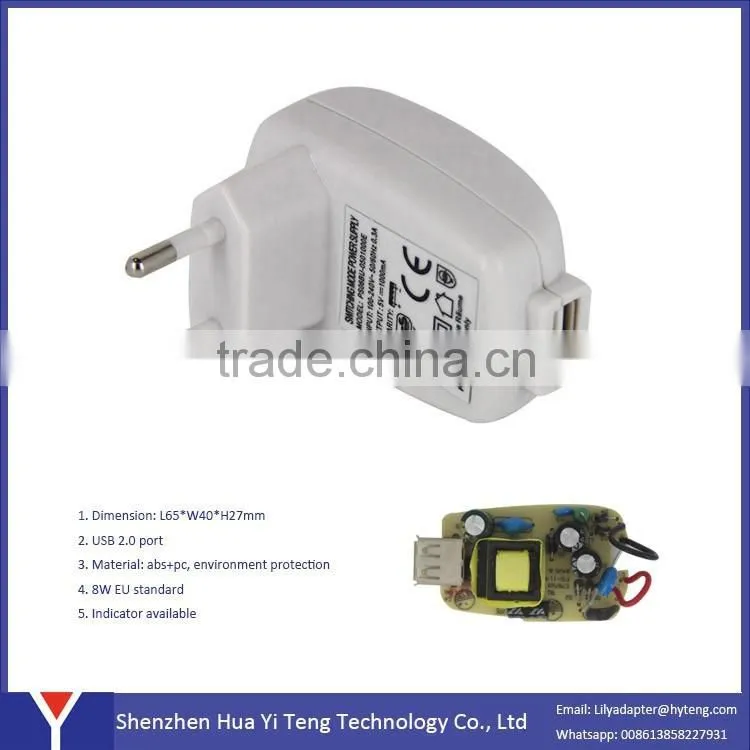 European Style AC Travel Adaptor
