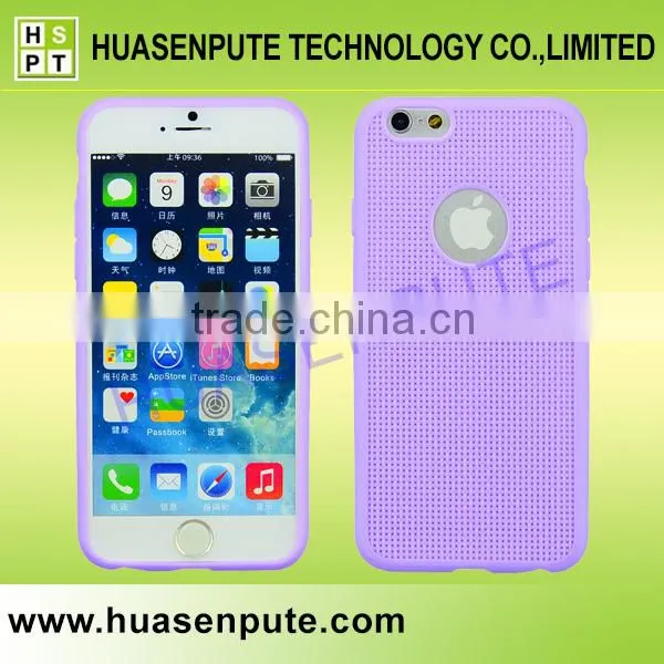 Light and Handy Ventilate TPU Cell Phone Back Cover for Iphone 6