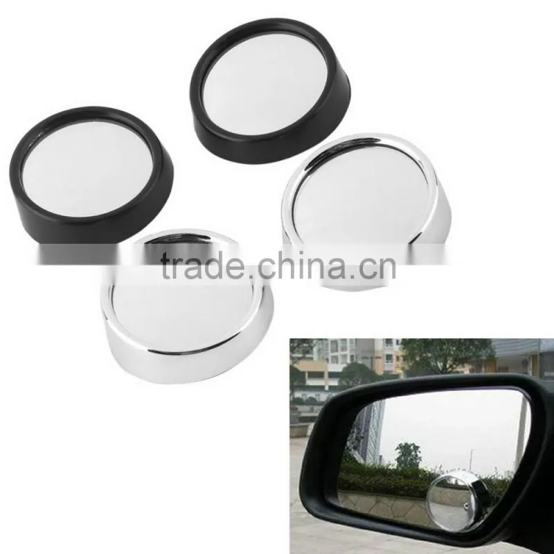 JXZ-008 2pcs/SET universal Driver 2 Side Wide Angle Wideangle Sticker Round Convex Car Vehicle Mirror Blind Spot Auto RearView f