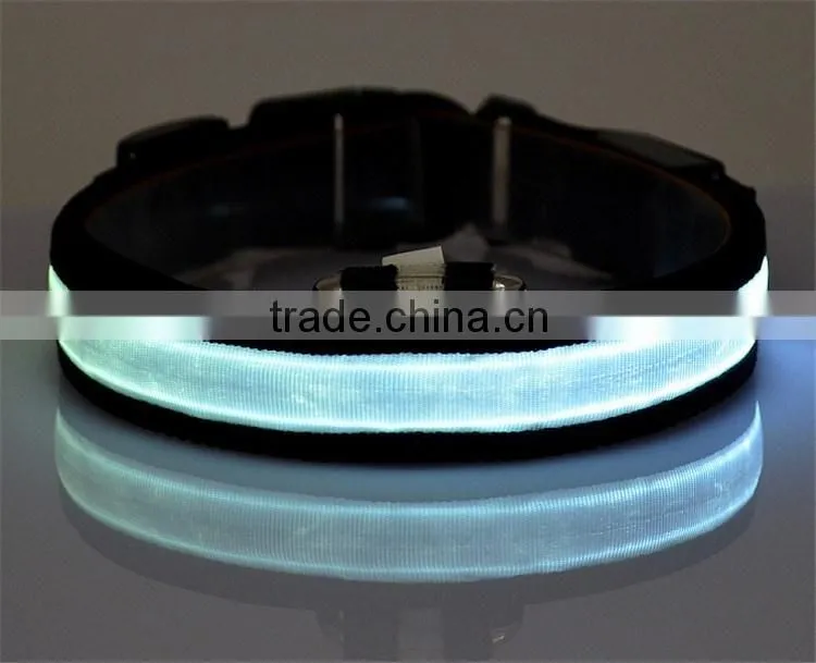Pet Dog Collars and Leads LED Light Pet Mascotas Cachorro Collars Dogs Luminous Fluorescent Collars Harness