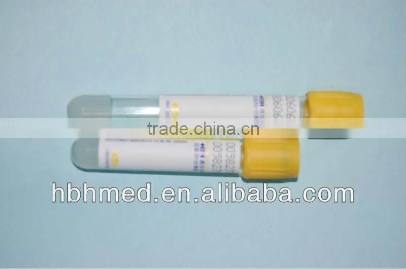 2-8ml disposable vacuum blood collection gel and clot activator tube(CE,ISO approved)