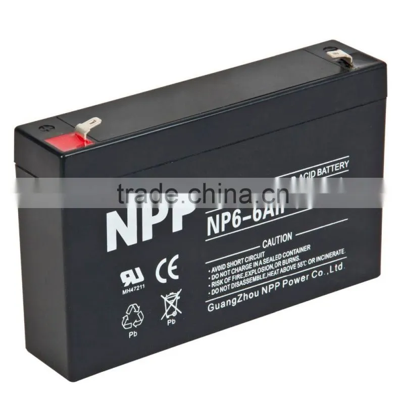 6v6ah AGM battery for UPS