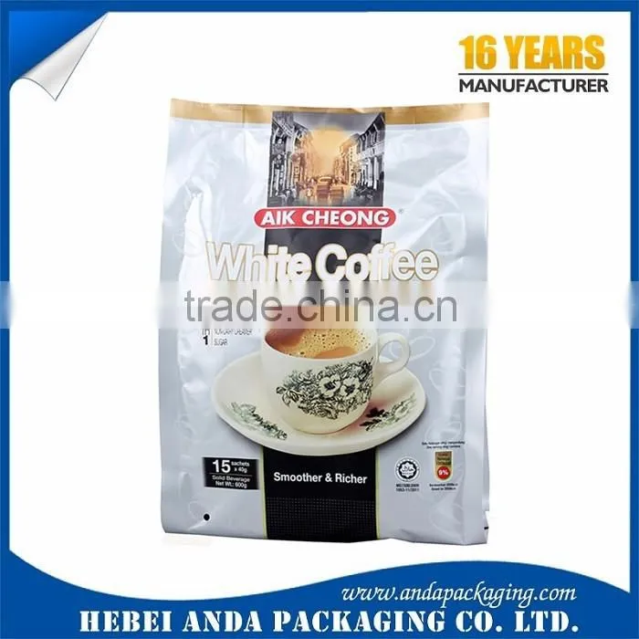 Custom printing coffee bag wholesale, laminated aluminum foil coffee bags