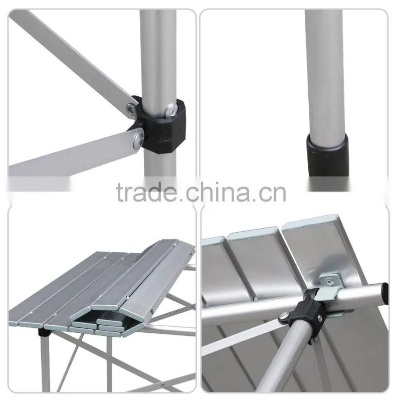 Aluminum-Roll-Up-Table-Folding-Camping-Outdoor-Indoor-Picnic-Table-Heavy-Duty