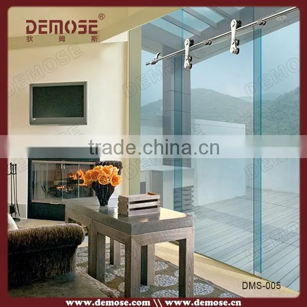 frameless sliding glass folding door system