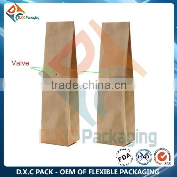 PE Laminating Paper Stand Up Pouch Bag With Window