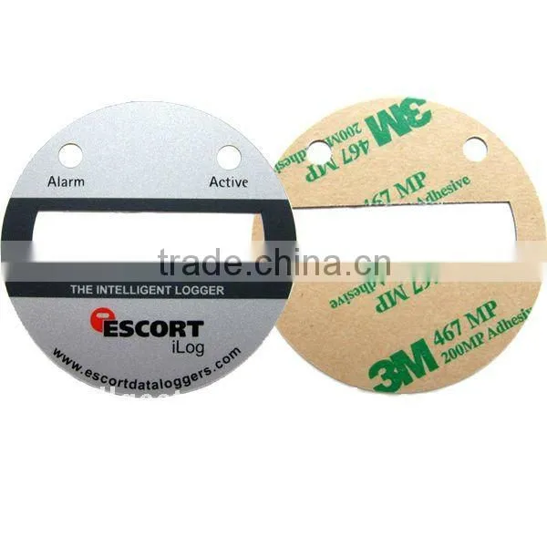 Flat Custom Plastic Graphic Nameplate Label