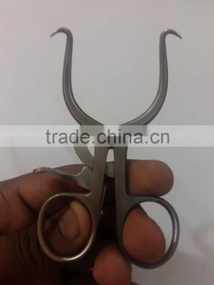 Weitlaner-Wullstein Retractor / general purpose ENT instrument/Weitlaner Wullstein Retractor 3x4 Prongs 13cm