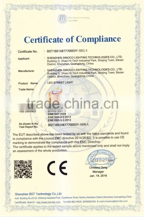 high lumen led street light outdoor led road lamp solar power led street light CB CE RoHS