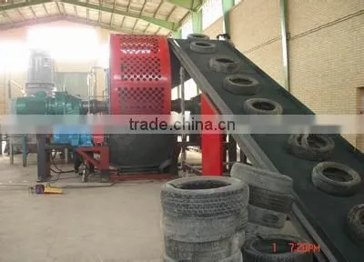 Radial waste Tire shredder machine with 2000kg/h capacity tire shredding machine Tire cutting tool