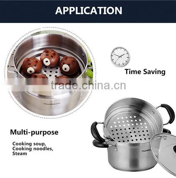 Charms induction cooker stainless steel steamer pots