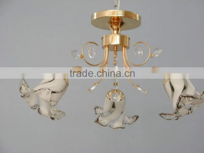 Luxury Golden Retro Vintage Home Decor Lily Flower Chandelier with China Export Factory