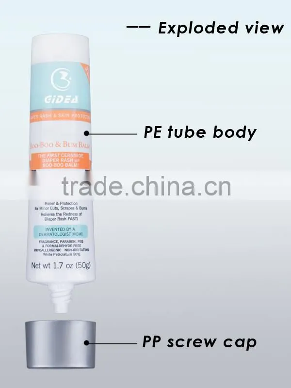 50g Silver cosmetic oval tube