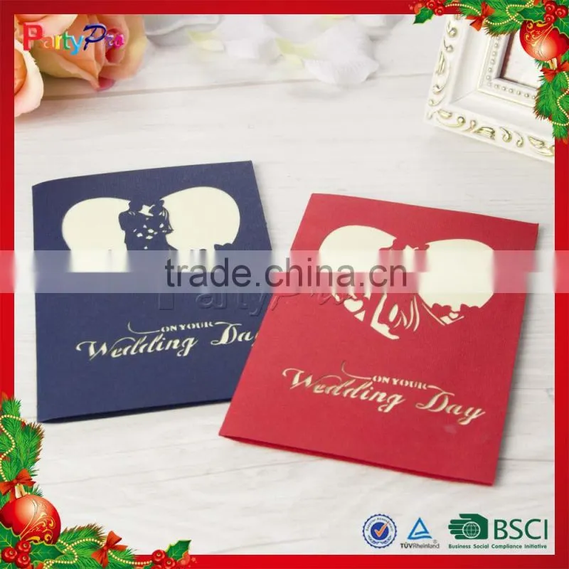 Partypro 2015 New Product Various Design Colorful Paper 3D Card