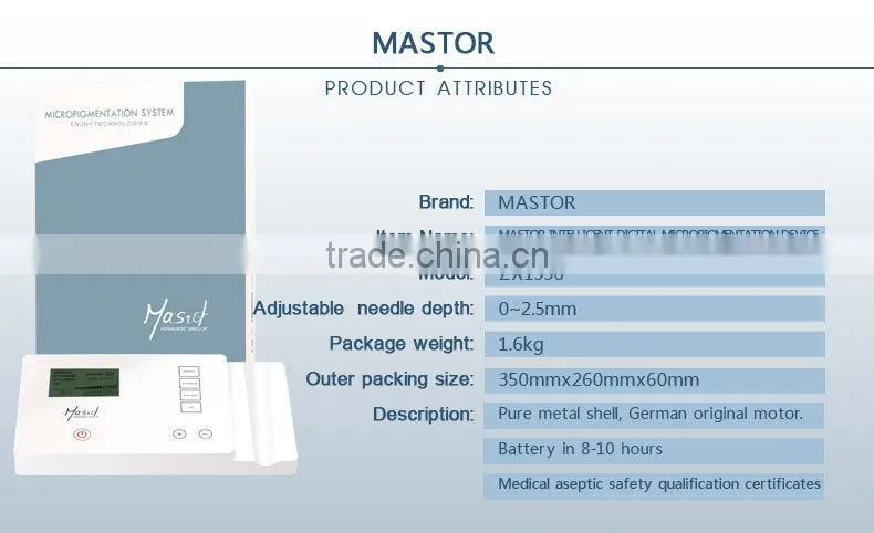 Mastor needle permanent makeup sets tattoo machine