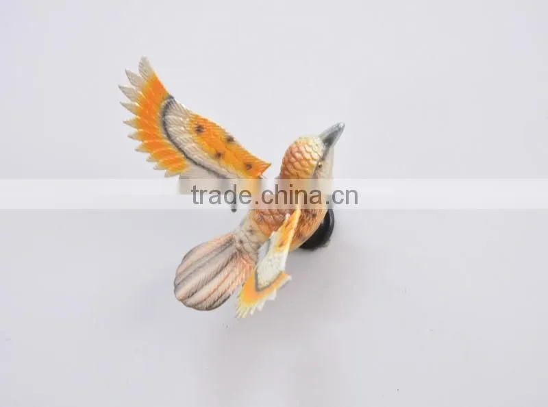Pearl Powder 4 inch Plastic Art Bird Fridge Magnet, Bird Decoration, Wedding Door Gift