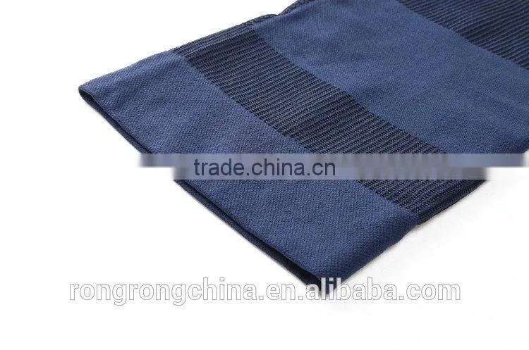 Fashion Navy Basketball Leg Sleeve Jacquard Compression Knee Sleeve For Sports