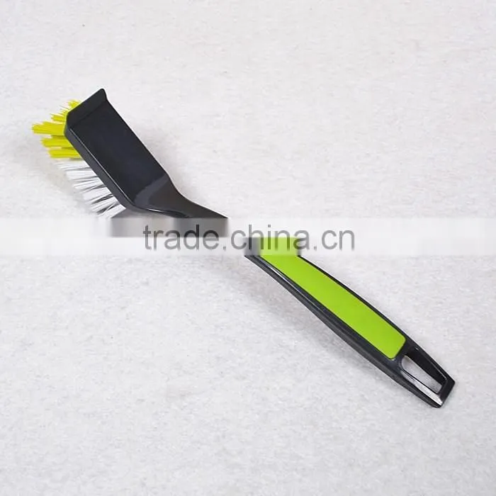 Colourful Plastic Long Handle Holloware PP Bristle Cleaning Dish Brush