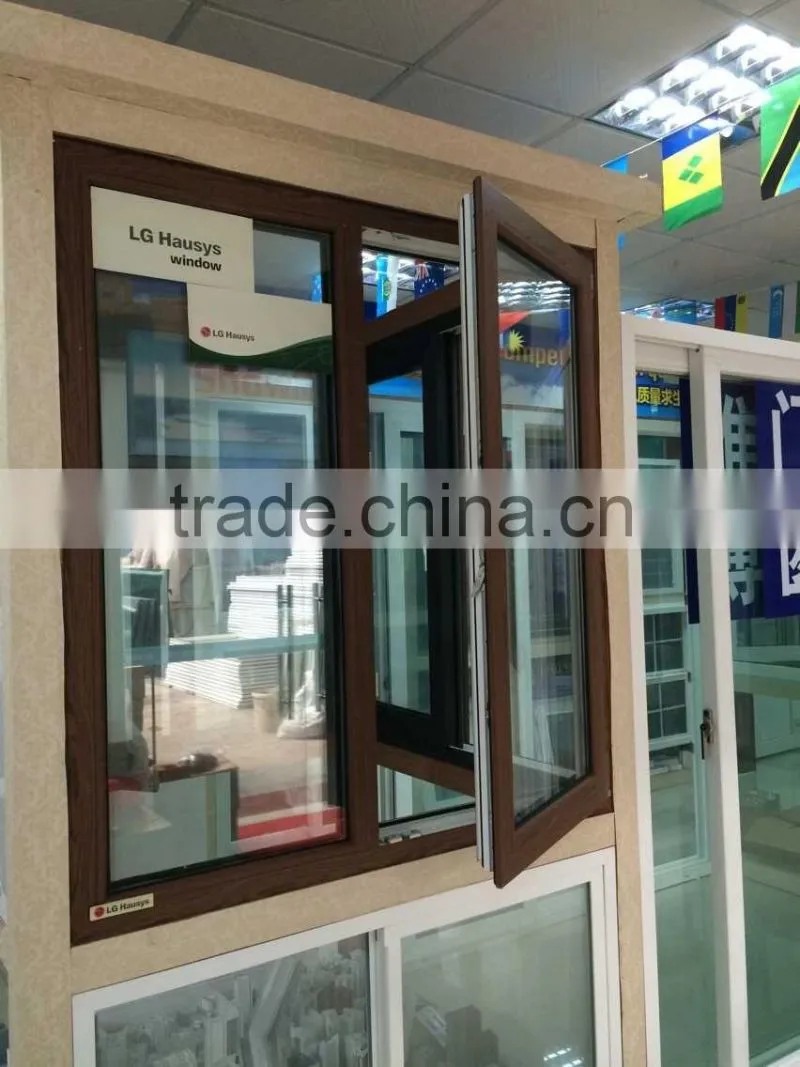 top hung casement windows with white color