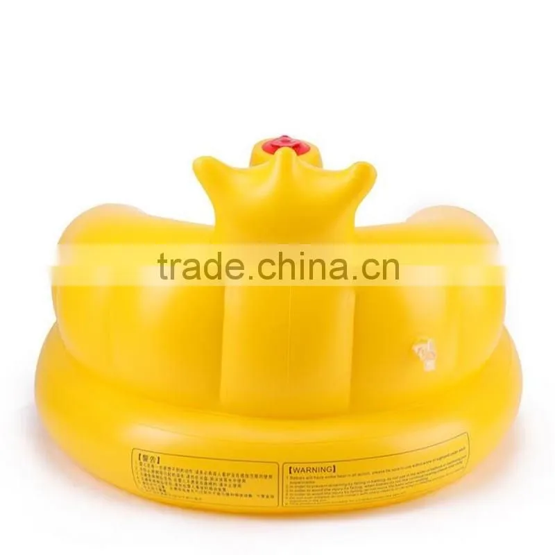 High quality safety baby Inflatable bath chair PVC inflatable baby sofa