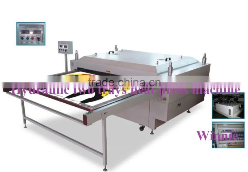 Two trays sublimation heat press machine