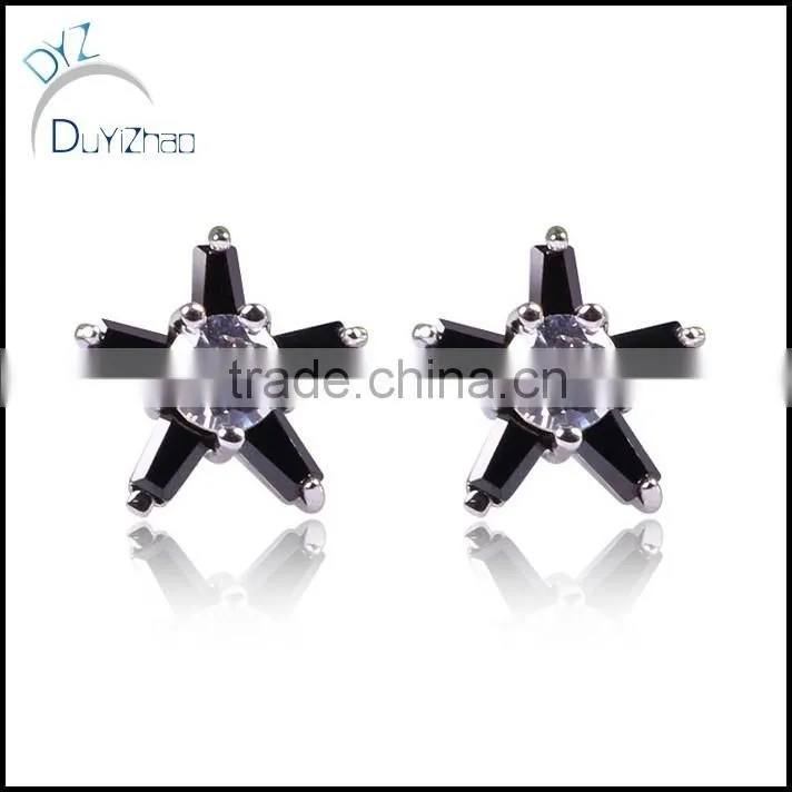 latest dubai the five-star shape zircon earrings
