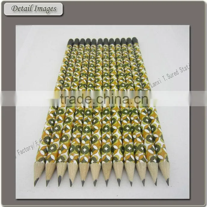 7 Inches Custom Printed HB Pencil With Black Eraser