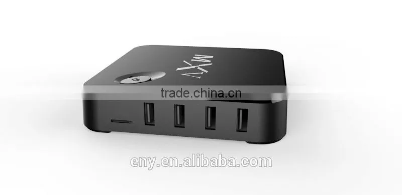 Amlogic S805 Quad Core MXV HD1080P RJ-45 kodi 802.11B/G/N WIFI Hardware 3D Android4.4 tv smart box