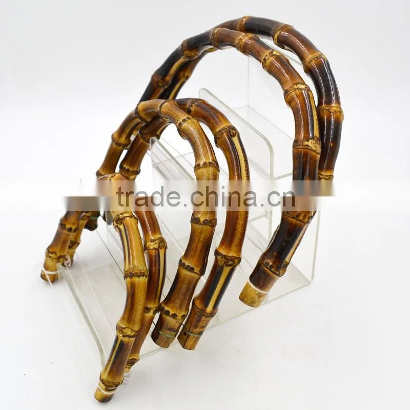 accessory bag handle clutch box purse frame Custom fashion Bamboo Handle