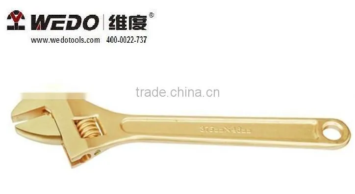 Aluminium Bronze/Beryllium Copper Sparking proof adjustable wrench, pipe spanner