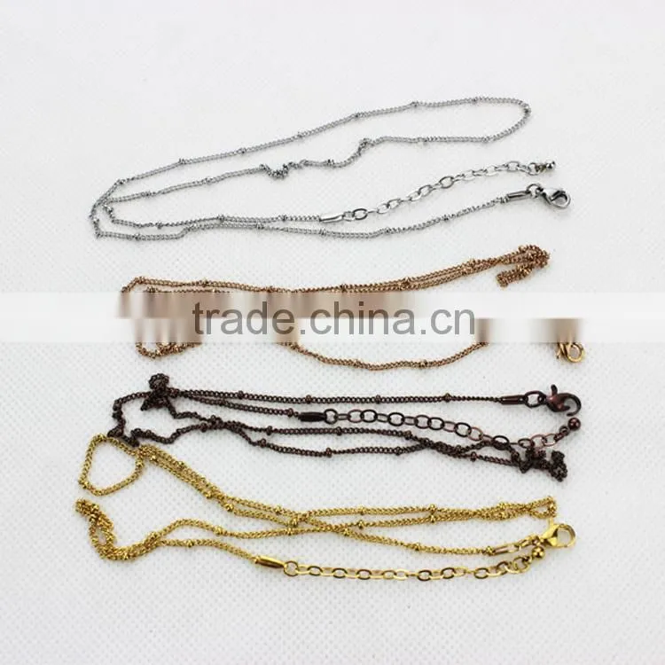 Low price 50cm rose gold color snake chain 316 stainless steel floating locket chain