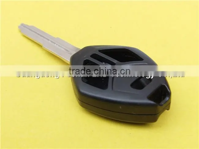 Blank Replacement 2+1 Buttons Uncut Right Groove Blade Remote Key Cover Mistubishi Car Key
