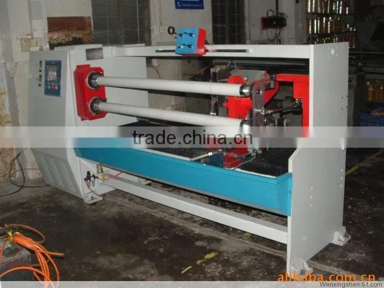 Double-side tape log roll double shafts cutting machine