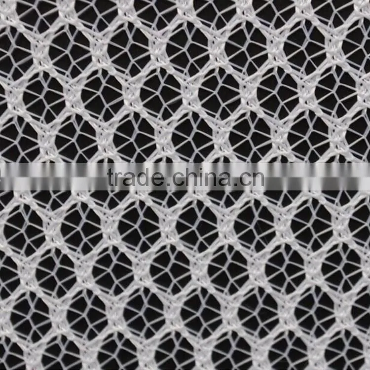 polyestyer wholesale machine knitting net mesh fabric