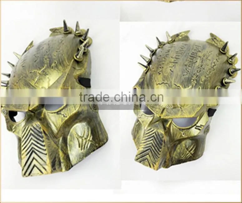 Cosplay party mask predator mask Gold and Silver