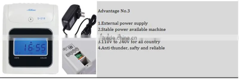 punch time card time clock attendance machine