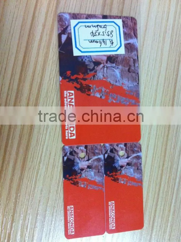 Full printing die-cut off plastic card