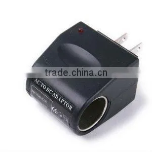 Universal AC to DC Car Cigarette Lighter Socket Adapter (US Plug)