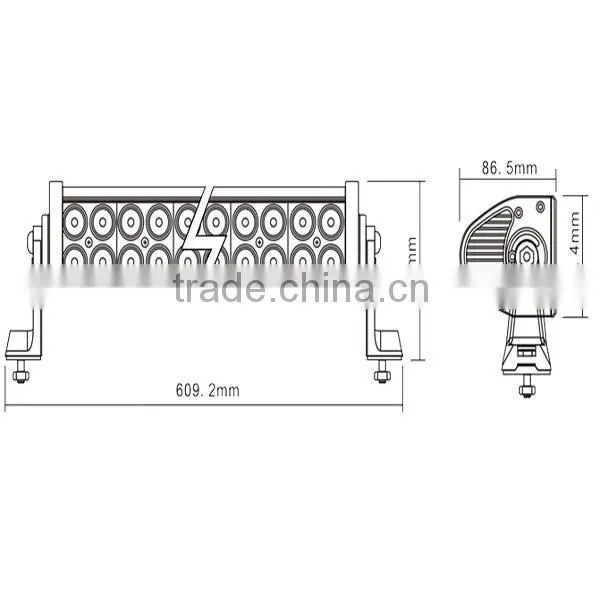 Hottest sale 21.5 inch trailer led light bar 10-30V led truck light bar